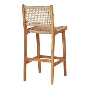 Scaun inalt pentru insula de bucatarie Derby, Natural, 50x45x94 cm - Img 2