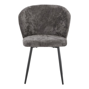 Scaun Karg antracit cu picioare din metal negru 57x62x80 cm - Img 4