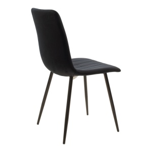 Scaun Noor, Pako World, Catifea, Negru, 44x53x86 cm - Img 2