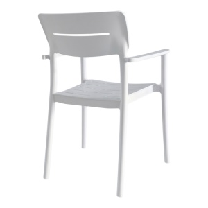 Scaun Pilma, Alb, 57x54x82 cm - Img 2