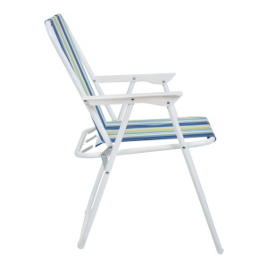 Scaun pliabil de gradina, Jette, Albastru, 53x56x73 cm - Img 3