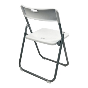 Scaun pliabil, Edison, Alb, 49x38x73 cm - Img 2