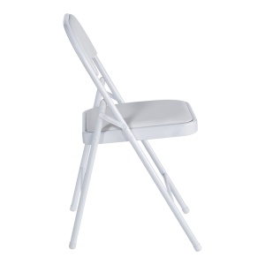Scaun pliabil, Niro, Alb, 46x46x79 cm - Img 3