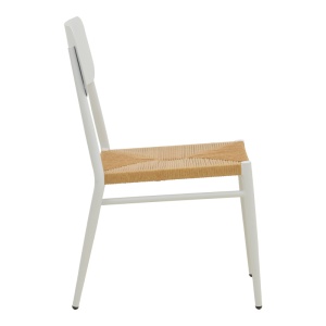 Scaun stivuibil, Giardino, Alb, 56x45x82 cm - Img 4