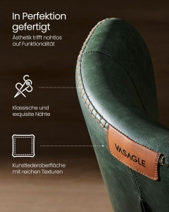 Scaun Vasagle Verde 52x55x79 cm - Img 3