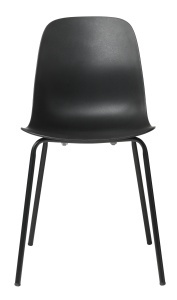 Scaun WHITBY, Negru, 50x84x50 cm - Img 3