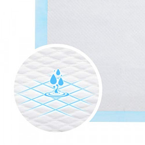 Set 100 covorase absorbante pentru catelusi, Feandrea, Alb-Albastru, 60x90x0.1 cm - Img 5