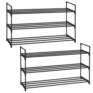 Set 2 buc. Pantofare modulare Songmics Negru 92x30x54 cm - Img 2