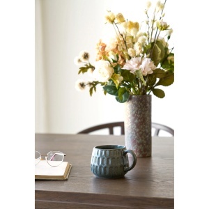 Set 2 piese Cani Amalia, Verde inchis, 10x10x7.5 cm