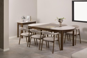 Set 2 piese Extensii masa Southampton, Gri, 3.1x50x120 cm - Img 2