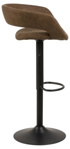 Set 2 piese Scaune de bar Grace V1, Maro, 101x54.5x48.5 cm - Img 5
