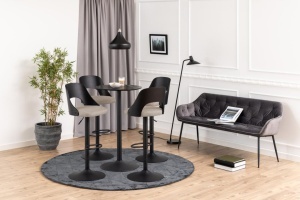 Set 2 piese Scaune de bar Lucy, Maro, 113x47x50.5 cm - Img 2