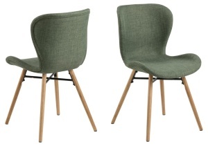Set 2 piese Scaune dining Batilda -A1, Verde, 82.5x47x53 cm - Img 2