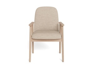 Set 2 piese Scaune dining Calvin, Bej, 88x55x60 cm - Img 4