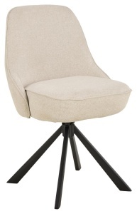 Set 2 piese Scaune dining Carlton, Bej, 83.5x52x56 cm - Img 3