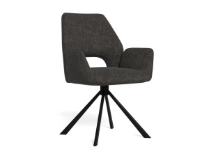 Set 2 piese Scaune dining Graham V1, Gri, 87x59x62 cm - Img 5