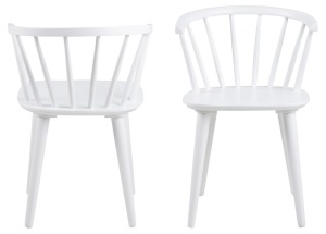 Set 2 piese Scaune dining Ida, Alb, 75x51.5x51 cm - Img 7