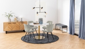 Set 2 piese Scaune dining Petri, Maro, 82.5x48x55 cm