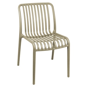 Set 3 masa si scaune gradina, Groovy, Maro deschis, 60x60x76 cm - Img 3