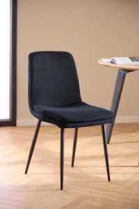 Set 4 piese Scaune dining Becca, Albastru, 85.5x46x55 cm - Img 2