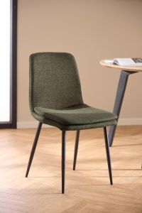 Set 4 piese Scaune dining Becca, Verde, 85.5x46x55 cm - Img 2