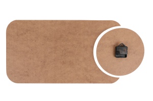 Set ceasuri decorative din MDF, 2 bucati YMS Multicolor 68x32 cm - Img 5