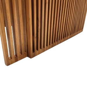 Set de 2 mese de gradina stivuibile Tinnie Boho Pako World Natural 86x80x46 cm - Img 7