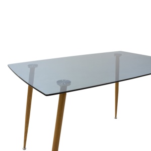 Set dining Chloe-Gaston, Pako World, 5 piese, Antracit-Natural, 120x70x75 cm - Img 7