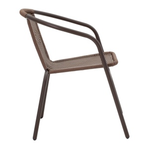 Set dining Ensure-Obbi, Pako World, Metal, Maro, 140x80x70 cm - Img 4