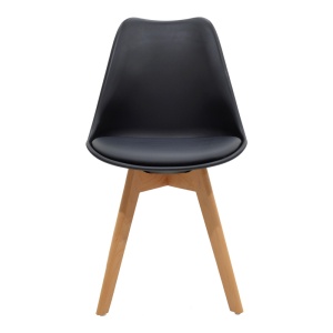 Set dining Quana-Gaston, Pako World, 5 piese, Negru, 120x70x75 cm - Img 4