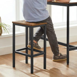 Set Masa si Scaune tip Bar Vasagle, 100x40x90cm/30x40x65cm - Img 6
