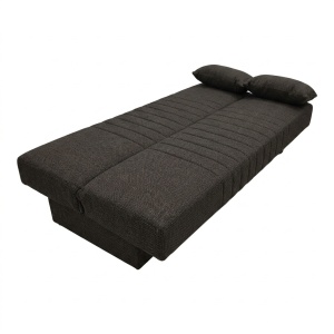 Set mobilier studenti canapea si masuta de cafea, 2 buc, Zing, Gri, 190x75x85 cm - Img 9
