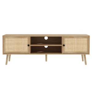 Set mobilier studenti coltar reversibil extensibil, masuta de cafea si comoda TV, 3 buc, Flux, Stejar, 236x164x88 cm - Img 9