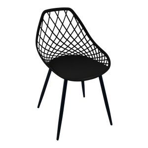 Set scaune, 4 buc, Suan, Pako, Negru 49x51x86 cm