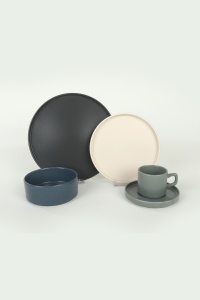 Set veselă din ceramică, 20 bucati Ceram Spectra Multicolor 27x27x2 cm - Img 7