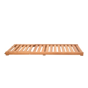 Sezlong Specta din lemn de fag solid culoare nuc 60x190x10 cm - Img 4