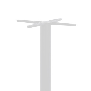 Stalp picior suport blat masa bar metal alb-negru 40x40x108 cm - Img 2
