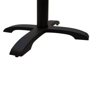 Stalp picior suport blat masa Poise inaltime medie fonta negru patru picioare 62x62x94 cm - Img 4
