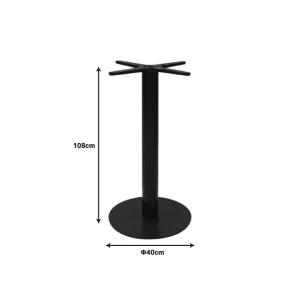 Suport blat masa Stada Pako World Negru 40x40x108 cm - Img 2