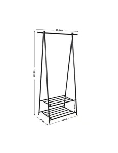 Suport pentru umerase, Songmics, HSR05B, Metal, Negru, 41 x 87 x 155 cm - Img 4