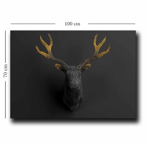 Tablou 70100NISC Auriu 70x100 cm - Img 3