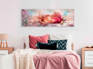 Tablou - Colourful Magnolias (1 Part) Narrow 135x45 cm - Img 2