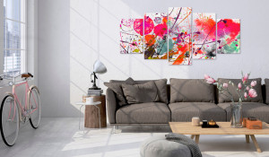 Tablou - Dance of Red 100x50 cm - Img 2