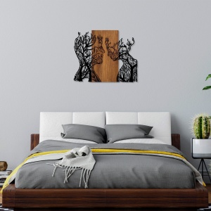 Tablou din lemn si metal Tree Nuc 58x70 cm - Img 2