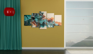Tablou - Fury of colors 100x50 cm - Img 2