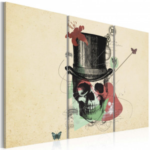 Tablou - Gentleman's skeleton 120x80 cm