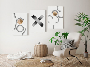 Tablou - Geometry (Collection) 60x30 cm - Img 2