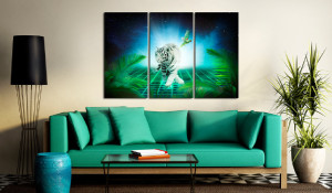 Tablou - Ice tiger 90x60 cm - Img 2