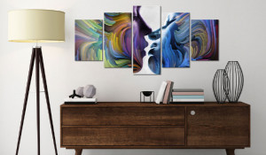 Tablou - Kiss of Colours 200x100 cm - Img 2