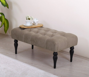 Taburet bancuta Soltani Gri 50x20 cm - Img 2